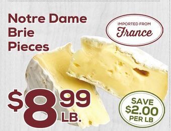 DeCicco & Sons Notre dame brie pieces offer