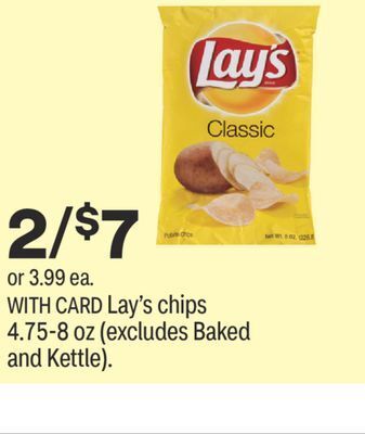 CVS Lay's chips 4.75-8 oz offer
