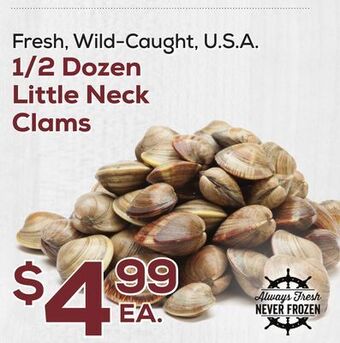 DeCicco & Sons 1/2 dozen little neck clams offer