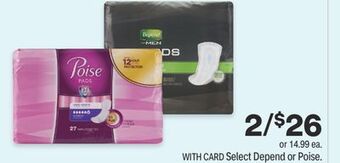 CVS Select depend or poise offer