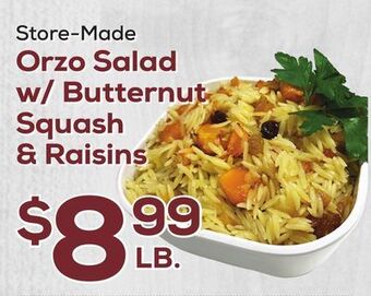 DeCicco & Sons Orzo salad w/butternut squash & raisins offer