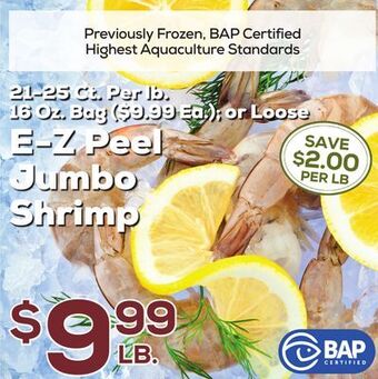 DeCicco & Sons E-z peel jumbo shrimp offer