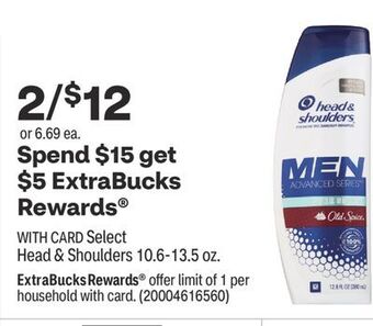 CVS Select head & shoulders 10.6-13.5 oz offer