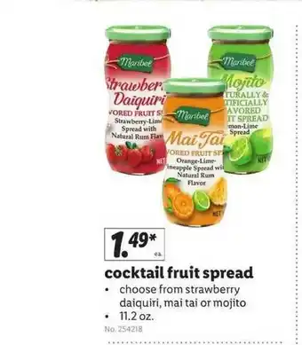 Lidl Cocktail Fruit Spread offer