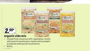 Lidl Organic Side Mix offer