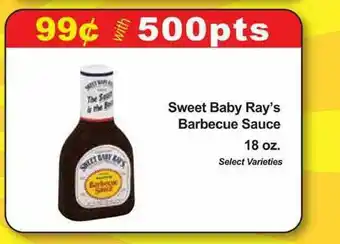 Market Basket Sweet Baby Ray's Barbecue Sauce 18 Oz. offer
