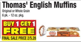King Kullen Thomas' english muffins offer