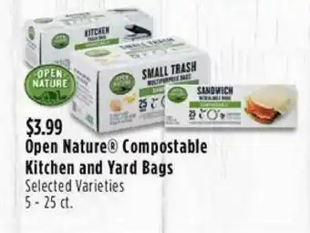 Market Street Open Nature Compostable Kitchen And Yard Bags offer