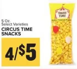 Food Lion Circus Time Snacks 5 oz offer