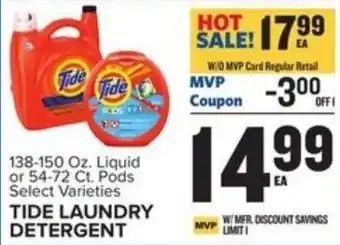 Food Lion Tide Laundry Detergent 138-150 oz offer