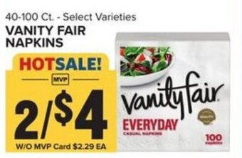 Food Lion Vanity Fair Napkins offer