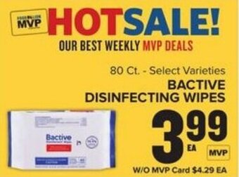 Food Lion Bactive Disinfecting Wipes offer
