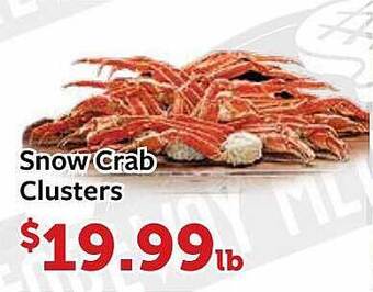 Fareway Snow crab clusters offer