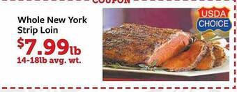 Fareway Whole new york strip loin offer