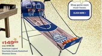 Academy American legend courtside arcade basketball shootout game offer