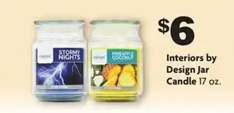 Family Dollar Interiors by design jar candles offer