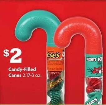 Family Dollar Candy-filled canes offer