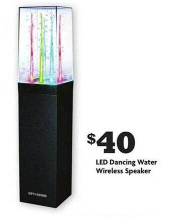 Family Dollar Led dancing water wireless speaker offer