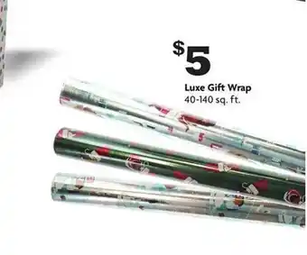 Family Dollar Luxe gift wrap offer