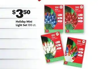 Family Dollar Holiday mini light set offer