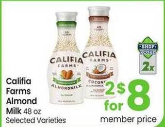 Safeway Califia farms almond milk offer