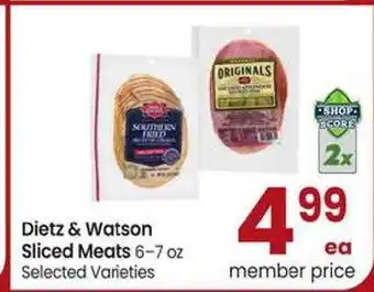 Safeway Dietz & watson sliced meats offer