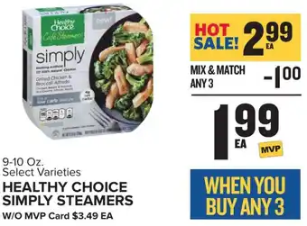 Food Lion Healthy Choice Simply Steamers 9-10 oz offer