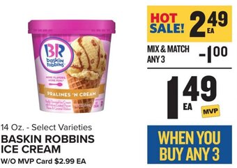 Food Lion Baskin Robbins Ice Cream 14 oz. offer
