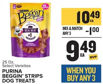 Food Lion Purina Beggin' Strips Dog Treats 25 oz offer