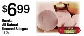 Jons International Eureka All Natural Uncured Bologna 12 Oz. offer