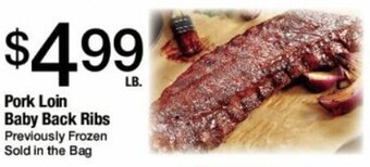 Jons International Pork Loin Baby Back Ribs offer