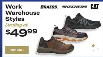 Academy Work warehouse styles offer