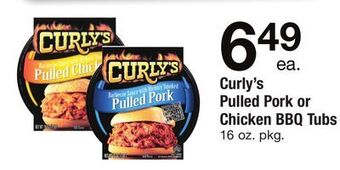 ACME Curly's pulled pork or chicken bbq tubs offer