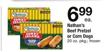 ACME Nathan's beef pretzel or corn dogs offer