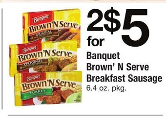 ACME Banquet brown'n serve breakfast sausage offer