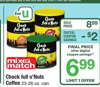 ACME Chock full o'nuts coffee offer