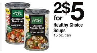 ACME Healthy choice soups offer