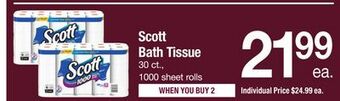 ACME Scott bath tissue offer