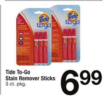 ACME Tide to-go stain remover sticks offer