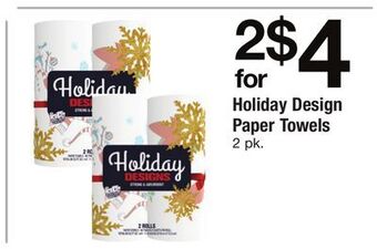 ACME Holiday design paper towels offer