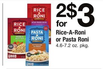 ACME Rice-a-roni or pasta roni offer