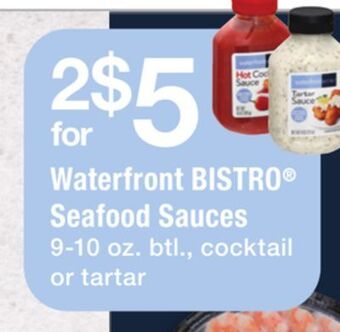 ACME Waterfront bistro® seafood sauces offer