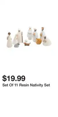 TJ Maxx Set of 11 resin nativity set offer