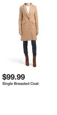 TJ Maxx Single breasted coat offer