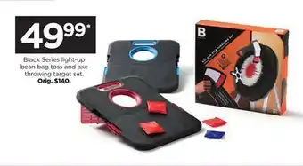 Kohl's Black series light-up bean bag toss and axe throwing target set offer