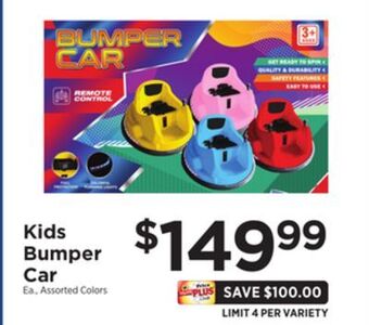 ShopRite Kids bumper car offer