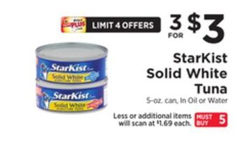 ShopRite Solid white tuna offer