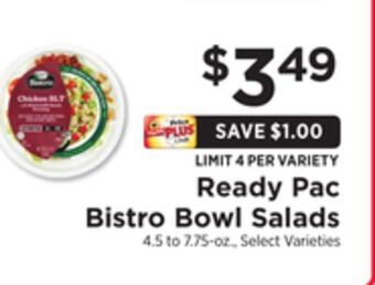 ShopRite Bowl salads offer