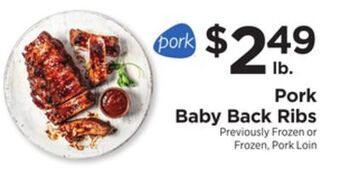 ShopRite Pork baby back ribs offer