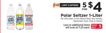 ShopRite Seltzer 1-liter offer